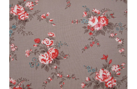 Stoff Rosen Lyda Rose Patchworkstoff Baumwolle Blumen Moda Bunny Hill Designs