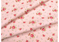 Patchworkstoff kleine Rosen Lyda Rose Baumwolle Meterware Röschen Blumen Moda