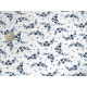 Patchworkstoff Rosen blau Shoreline Baumwollstoff Meterware Röschen Blumen dunkelblau Moda