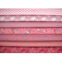 Tilda Stoffpaket Blumen rosa 77018