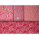 Tilda Stoffpaket Blumen Punkte Baumwollstoffe rosa 77018