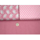 Tilda Stoffpaket Blumen Punkte Baumwollstoffe rosa 77018