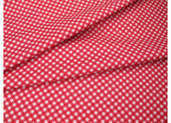 Patchworkstoff Karostoff Baumwolle rot kariert weet Liberty Gingham