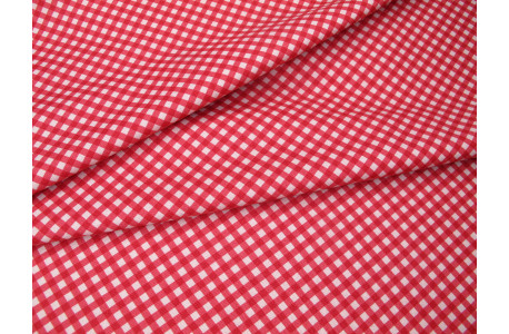 Patchworkstoff Karostoff Baumwolle rot kariert weet Liberty Gingham