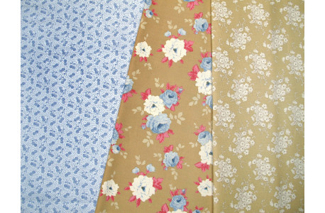 Tilda Stoffe Blumen Rosen Stoffpaket Baumwolle 73018