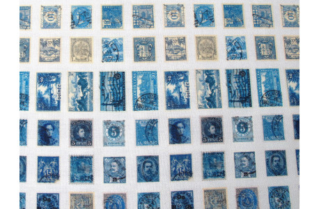 Tim Holtz Patchworkstoff Briefmarken Baumwolle Ecelctic Elements Meterware Junk Journal