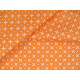 Patchworkstoff Kreuzchen Punkte Baumwolle Stoff Meterware Laguna Sunrise