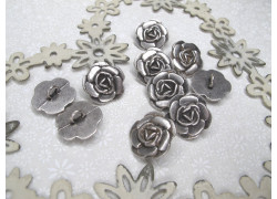 Dirndlknöpfe Trachtenknöpfe Rosen Ösenknopf Metallknopf