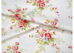 Stoff Rosen Blumen Baumwolle Meterware Lyda Rose Patchworkstoff