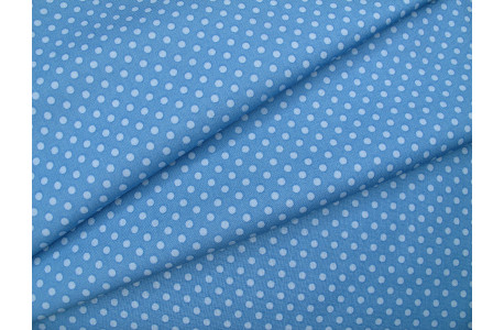 Tilda Stoff Pünktchen Baumwolle Meterware Dots Tupfen blau Something Blue