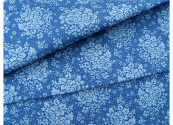 Tilda Stoff Rosen Blumen Punkte Baumwolle Meterware Something Blue