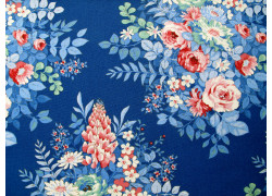Tilda Stoff Rosen Blumen Baumwolle Meterware Something Blue
