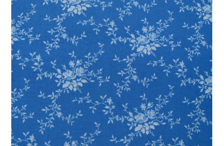 Tilda Stoff Rosenranken Blumen Baumwolle Meterware Something Blue