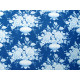 Tilda Stoff Blumen in Vase Vögel Baumwolle Meterware Something Blue