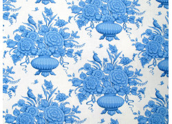 Tilda Stoff Blumen Vögel Patchwork Baumwolle Meterware Something Blue