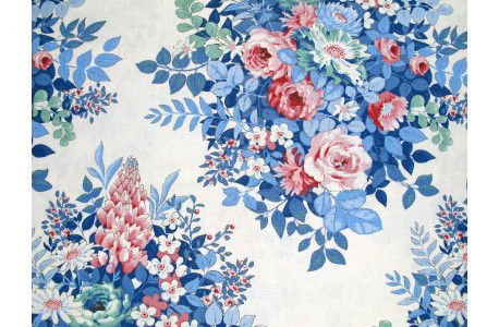 Tilda Stoff Rosen Lupinen Blumen Patchwork Baumwolle Meterware Something Blue