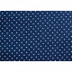 Stoff Punkte blau