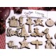 Adventskalenderzahlen creme 1-24