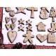 Adventskalenderzahlen creme 1-24