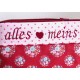 Kosmetiktasche Schmincktasche Etui Utensilo rot rosa