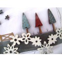 Holzknöpfe Deko Weihnachten Tannenbaum