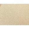 Baumwollstoff beige sand Punkte Dotty