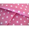 Sternchenstoff antik rosa weiß Baumwollstoff