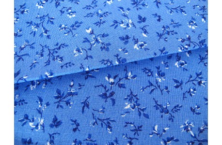 Westfalenstoff Streublümchen blau Delft
