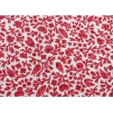 Patchworkstoff Blätter rot creme Chafarcani