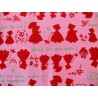Patchworkstoff Mädchen rot rosa Lecien