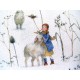 Daniela Drescher Stoff Winterkinder + Schafe Kinderstoff
